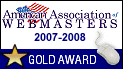 American Association of Webmasters Gold Award